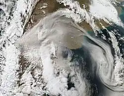 Erupción del Volcán Puyehue, 8 de junio de 2011.