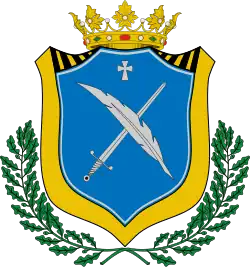 Representación heráldica del blasón aprobado