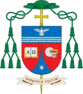 Escudo como Obispo Auxiliar de Pamplona y Tudela.