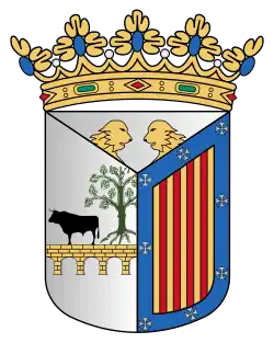 Representación heráldica del blasón municipal