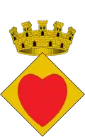 Representación heráldica del blasón adoptado el 1 de septiembre de 2000