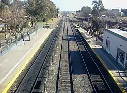 Vista general de los antiguos andenes a Pilar.