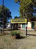 Antigua Estación Gobernador Monteverde, actual destacamento policial.