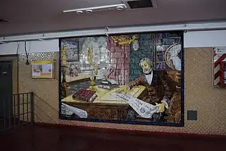 Mural en el vestíbulo