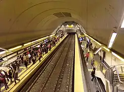 Estación en el día de su apertura