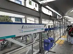 Mapa de línea en la Estación Tacna