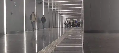 Pasillo hacia Ramón Corona.