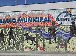 Entrada del Estadio municipal de Puente Alto