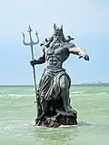 Estatua de Poseidón en Progreso.
