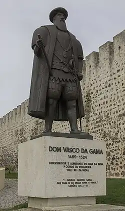 Estatua de Vasco de Gama.