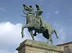 La estatua en Trujillo, España