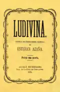 Portada de la novela: Ludivina (1879).