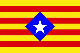 Estelada romboidal (versión primitiva de la estelada azul)