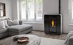 Estufa de pellets canalizable