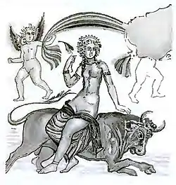 Mosaico El rapto de Europa.