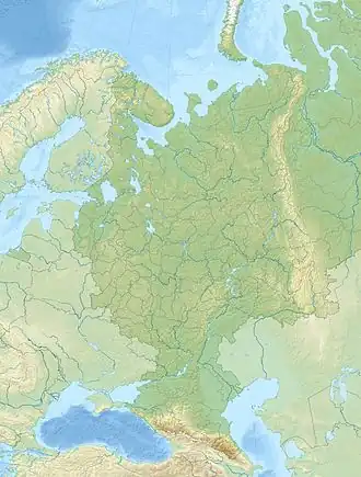 Delta del Volga ubicada en Rusia europea