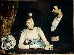 Eva Gonzalès: Un palco en los Italianos (Teatro de los Italianos) (1874), Museo de Orsay (París).