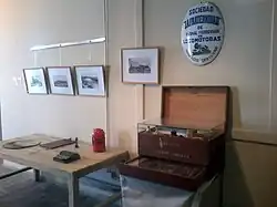 Elementos utilizados por la administración del ferrocarril en el museo de Madryn