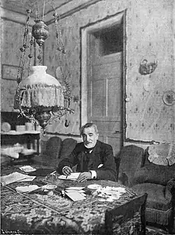 Práxedes Mateo Sagasta en su casa de Ávila