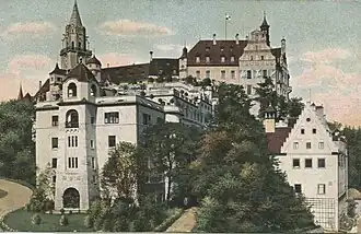 Lado sur del castillo (circa 1905).