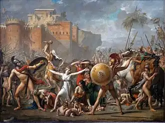 Las sabinas, de Jacques-Louis David, 1796-1799.