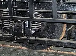 Rueda de disco de madera con llanta de acero (Tranvía de Frankfurt]) (1884)