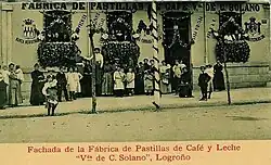 Fachada de la fábrica Viuda de Solano