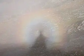 Espectro de Brocken con gloria