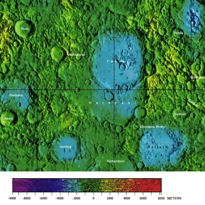 Localización de Vashakidze (centro de la mitad izquierda de la imagen)