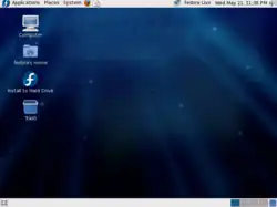 Live CD de Fedora 9