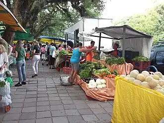 Feria ecológica en Porto Alegre.