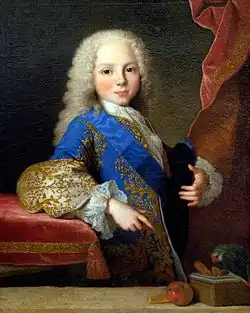 Felipe de Borbón-Parma en su infancia. c.1725. Museo de Bellas Artes de Budapest.