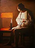 Mujer despiojándose, de Georges de la Tour