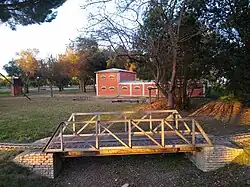 Parte del recorrido del ferrocarril en miniatura