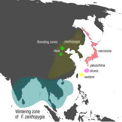Zonas de reproducción y de invernada