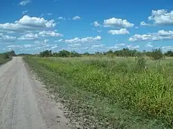 Paso a nivel en entrada a Napalpí.