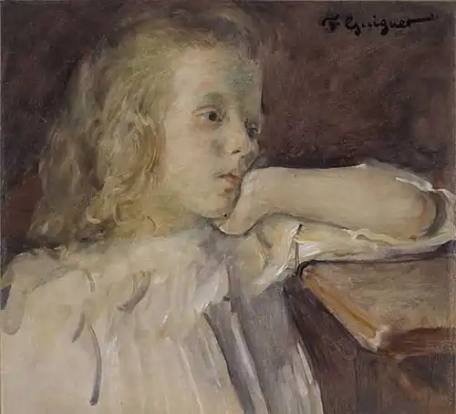 Niña (alrededor de 1900-1910), Saint-Denis de La Réunion, museo Léon-Dierx.