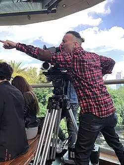 Film, Film Director, Movie Director, Art film, Director Arroyuelo Woolrich (Director) on set of You can´t (Kant) always get what you want