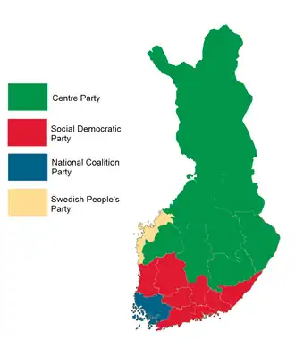 Elecciones parlamentarias de Finlandia de 2003
