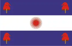 Bandera de la Confederación Argentina (año 1840 aprox.)