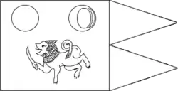 Bandera de Dutugamunu (161 a. C. – 137 a. C.)