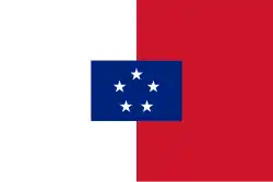 Bandera de Nuevas Hébridas (Vanuatu) bajo la Junta de la Comisión Naval Anglo-Francesa (1887-1906)