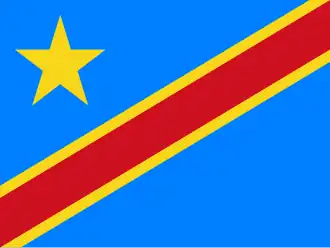 Bandera de República Democrática del Congo