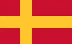 Bandera de los suecos de Finlandia (no oficial).