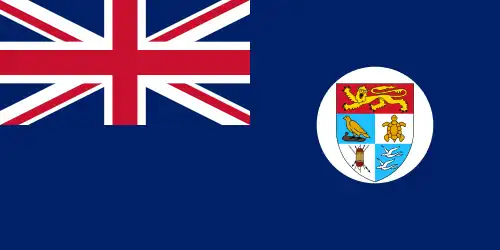 Bandera del Protectorado Británico de las Islas Salomón (1956-1966)
