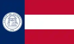 Bandera de Georgia 1920–1956