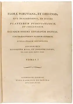 Flora Peruviana, et Chilensis