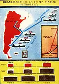 Propaganda ilustrando el desarrollo de la flota petrolera argentina, 1943-1951.