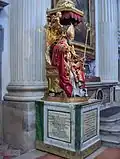 Statue of Felician enthroned