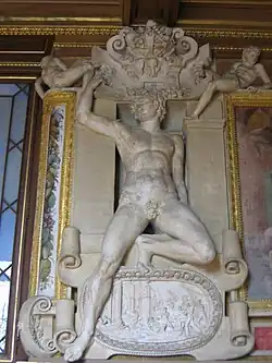Estucos de la Galería Francisco I del Palacio de Fontainebleau (Rosso Fiorentino y Le Primatice, 1535-1537).